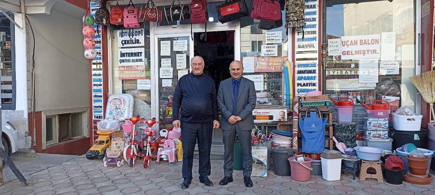 BAŞKAN ORAL, ESNAFLA BULUŞMAYA DEVAM EDİYOR