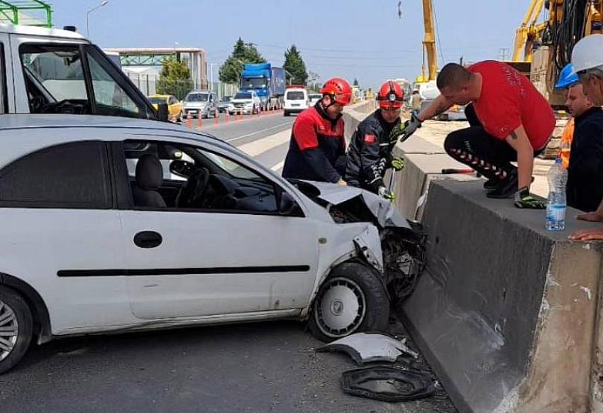 ÇİFTLİKKÖY’DE TRAFİK KAZASI: 1 YARALI