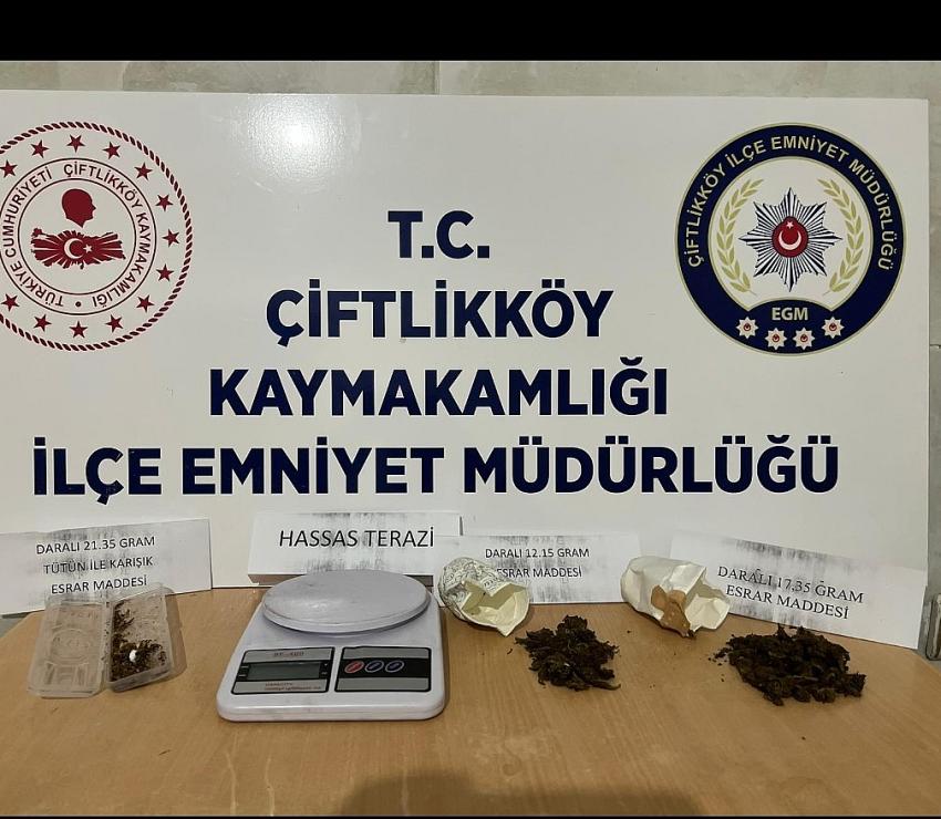 ÇİFTLİKKÖY’DE UYUŞTURUCU TACİRLERİNE DARBE