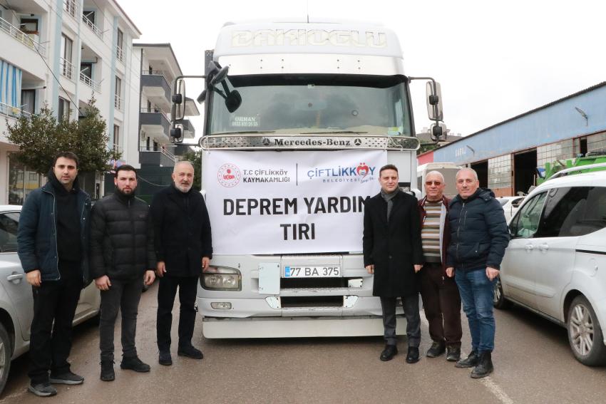 ÇİFTLİKKÖY’DEN 2. YARDIM TIRI HATAY YOLUNDA