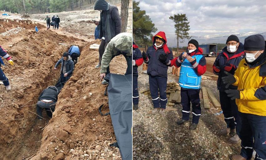 YALOVA MÜFTÜLÜĞÜ DEPREM BÖLGESİNDE DEFİN İŞLEMLERİNİ GERÇEKLEŞTİRDİ