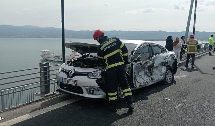 OSMAN GAZİ KÖPRÜSÜ’NDE MADDİ HASARLI KAZA