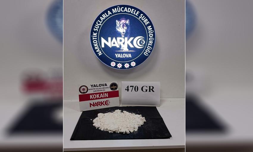 YALOVA’DA 470 GRAM KOKAİN ELE GEÇİRİLDİ