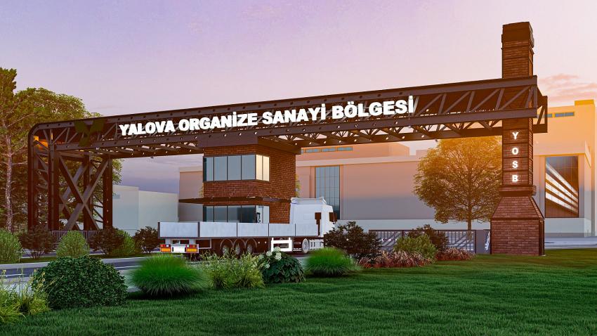 YALOVA MAKİNE OSB’NİN MODERN KAPISI VE YOLLARI TAMAMLANIYOR